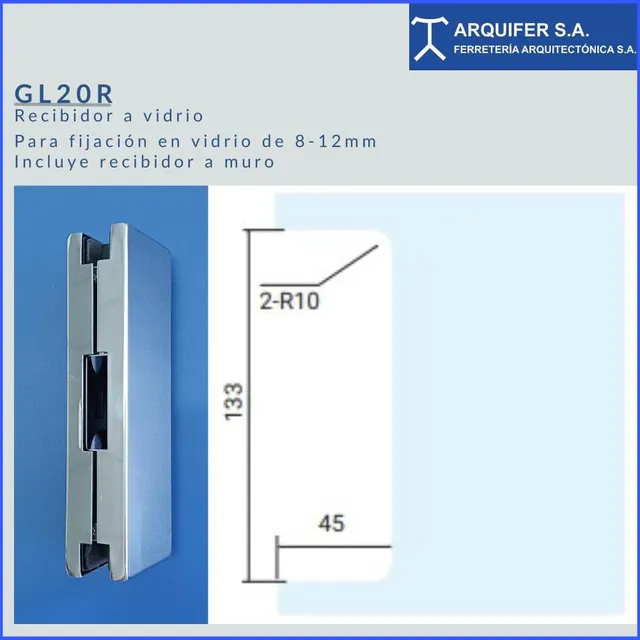 Una imagen de una puerta de vidrio con medidas en ella.