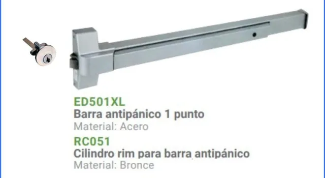 Una foto de una barra que dice ed501xl