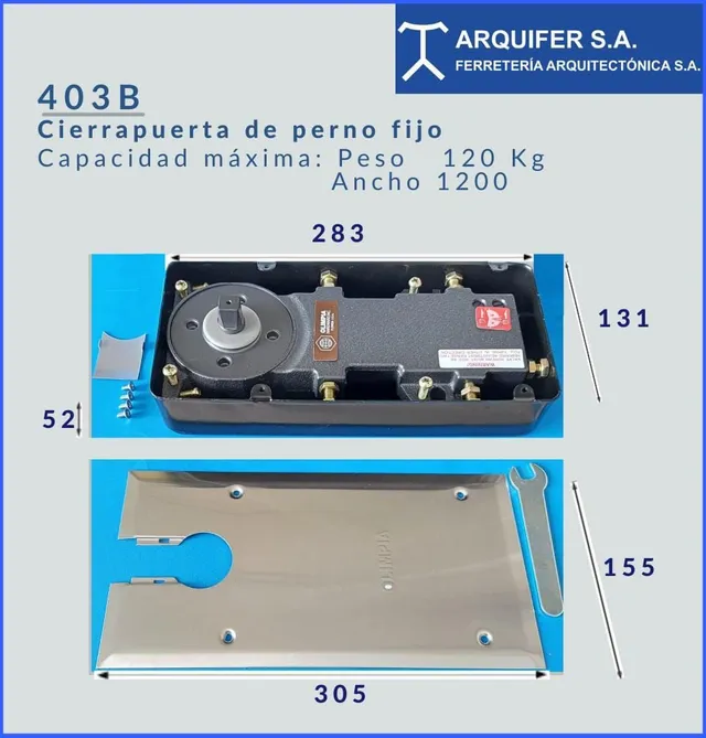 A picture of a puerta de perno fijo from arquifer s.a.