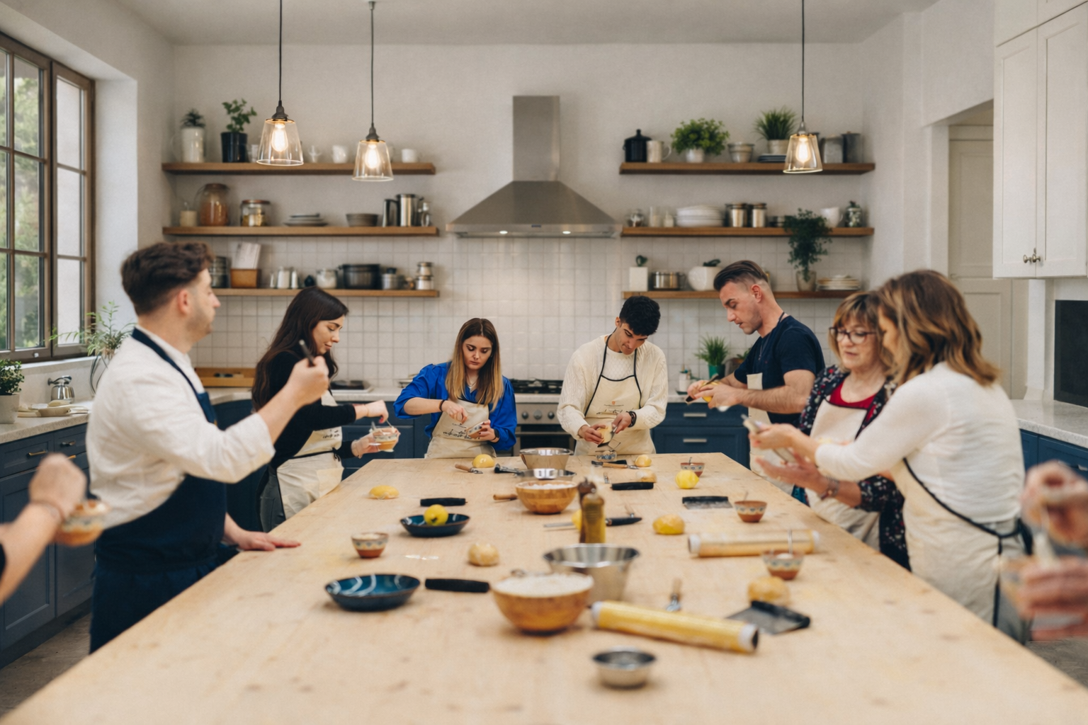 Imparare a fare la pasta all'Agriturismo I Pitti