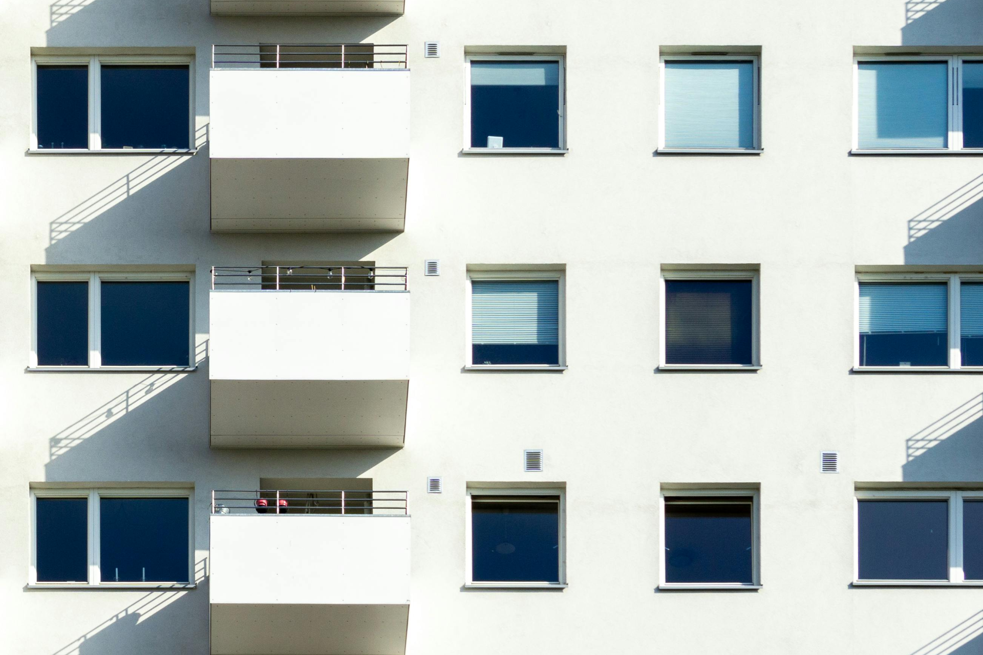 Ser opp på et palmetre mot en blå himmel.