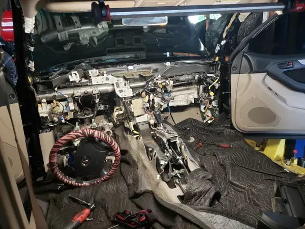 gallery dashboard repair in process | Precision Tires Auto