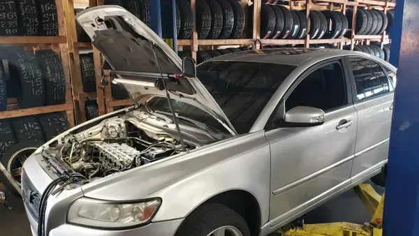 gallery hood up silver car | Precision Tires Auto