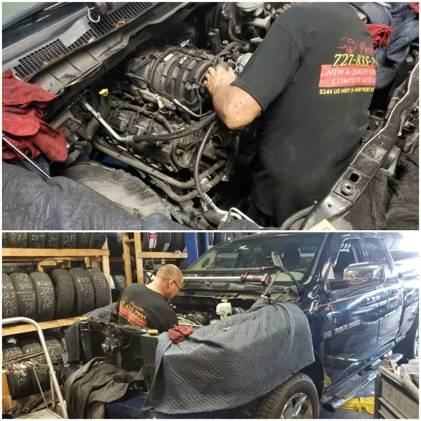 gallery mechanic at work truck | Precision Tires Auto