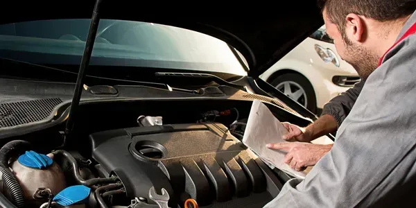 mechanic working on car repairs | Precision Tires Auto