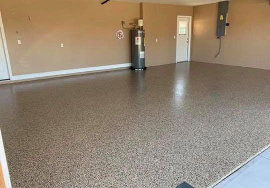 Floors with Full Flake Garage Coating