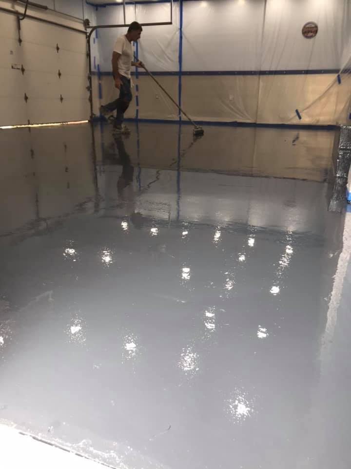 Concrete Floor Prep Service in Garage Space