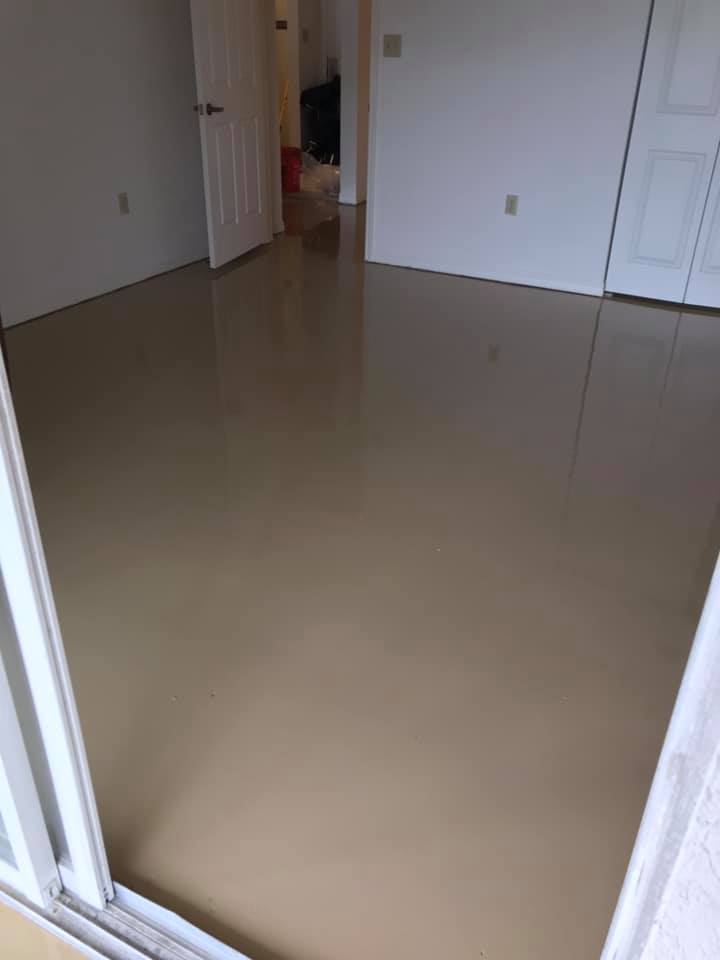 Bedroom with Epoxy Flooring
