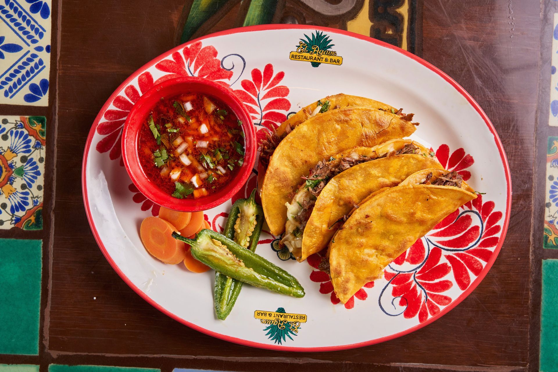 birria taco plate