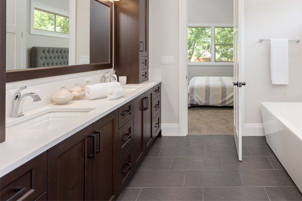 Bathroom Cabinet — Master Bedroom Bathroom in Vero Beach, FL