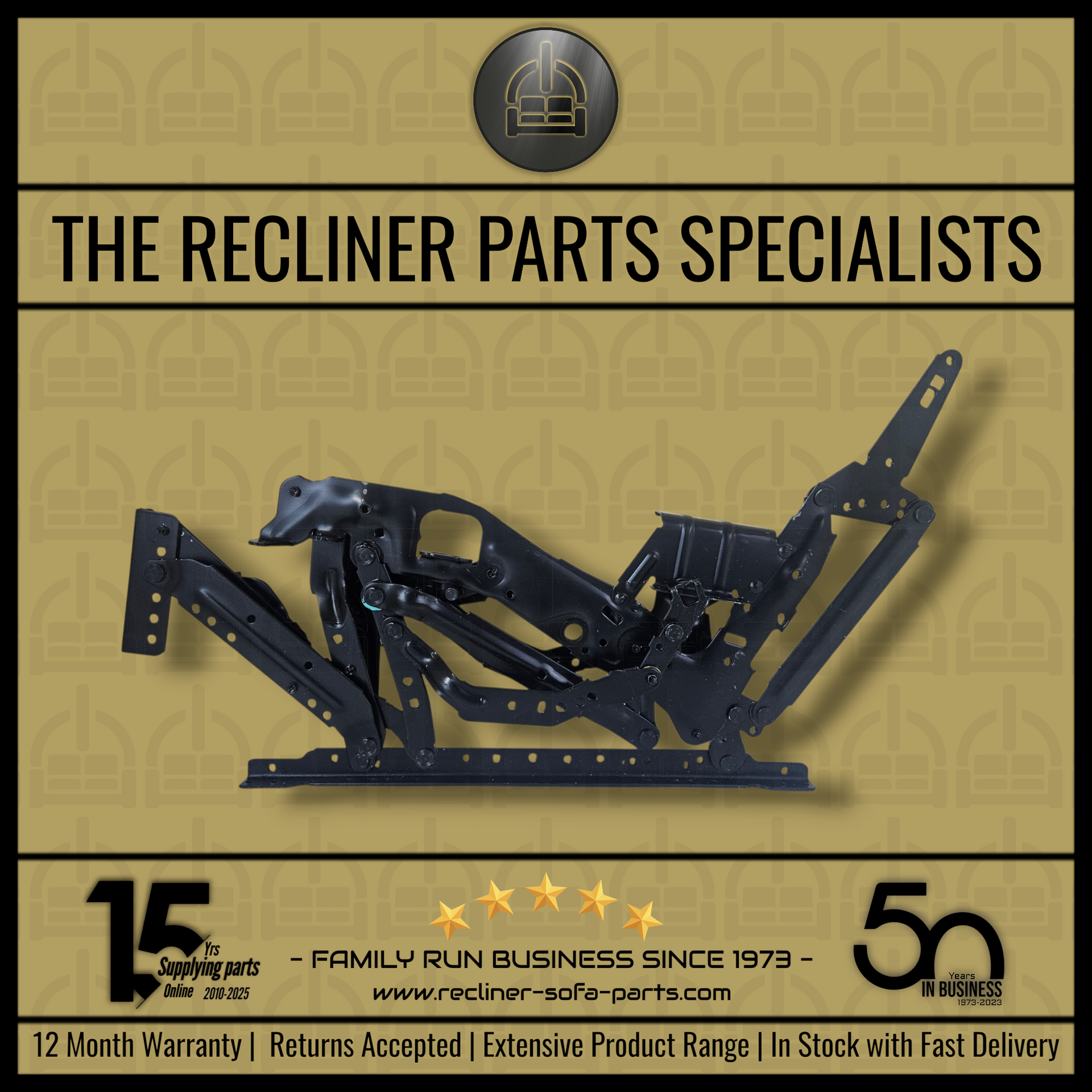 Recliner Mechanism - Standard Floor Standing design [ Complete Frame ]