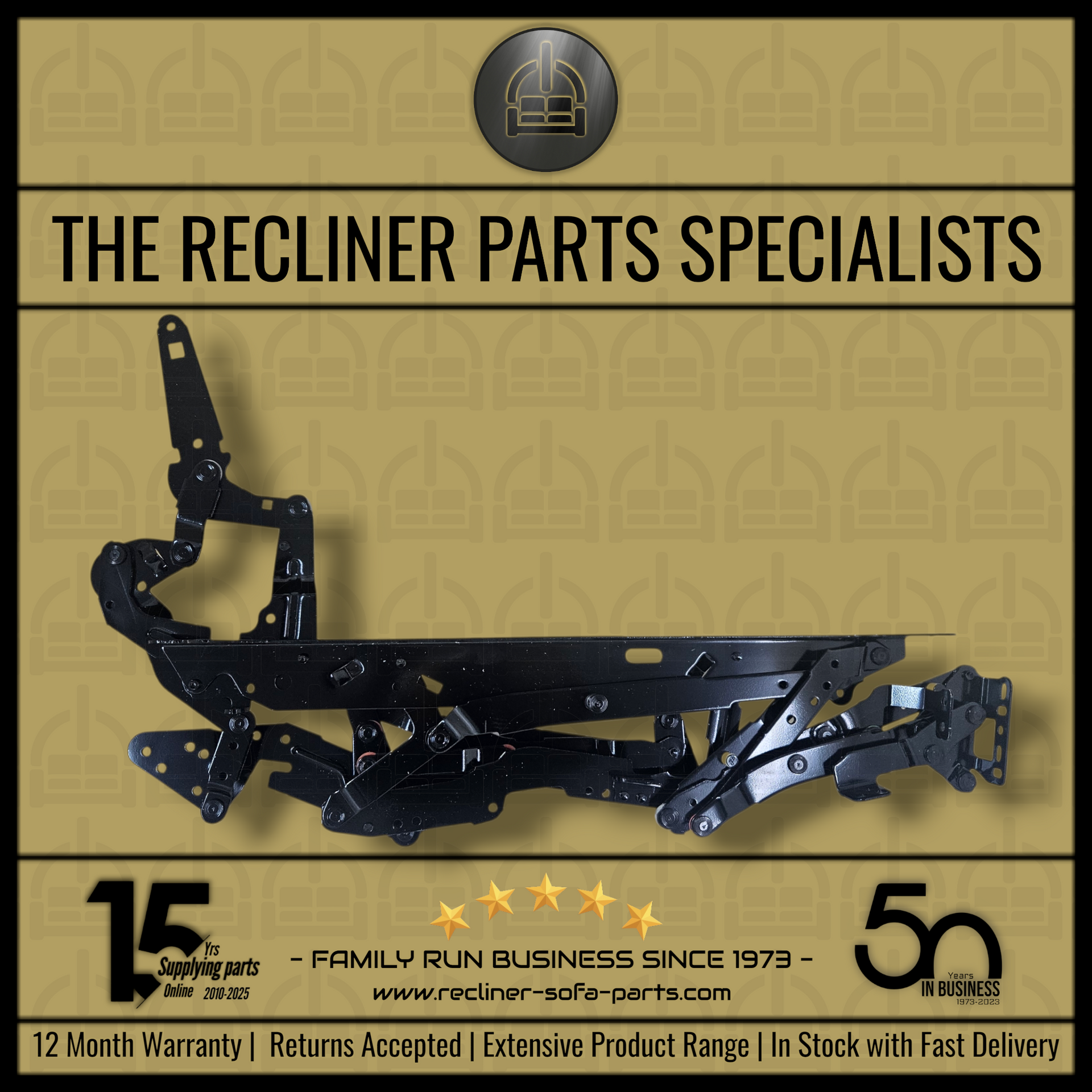 Recliner Mechanism - Side Fixing design [ Pair of Sides ]