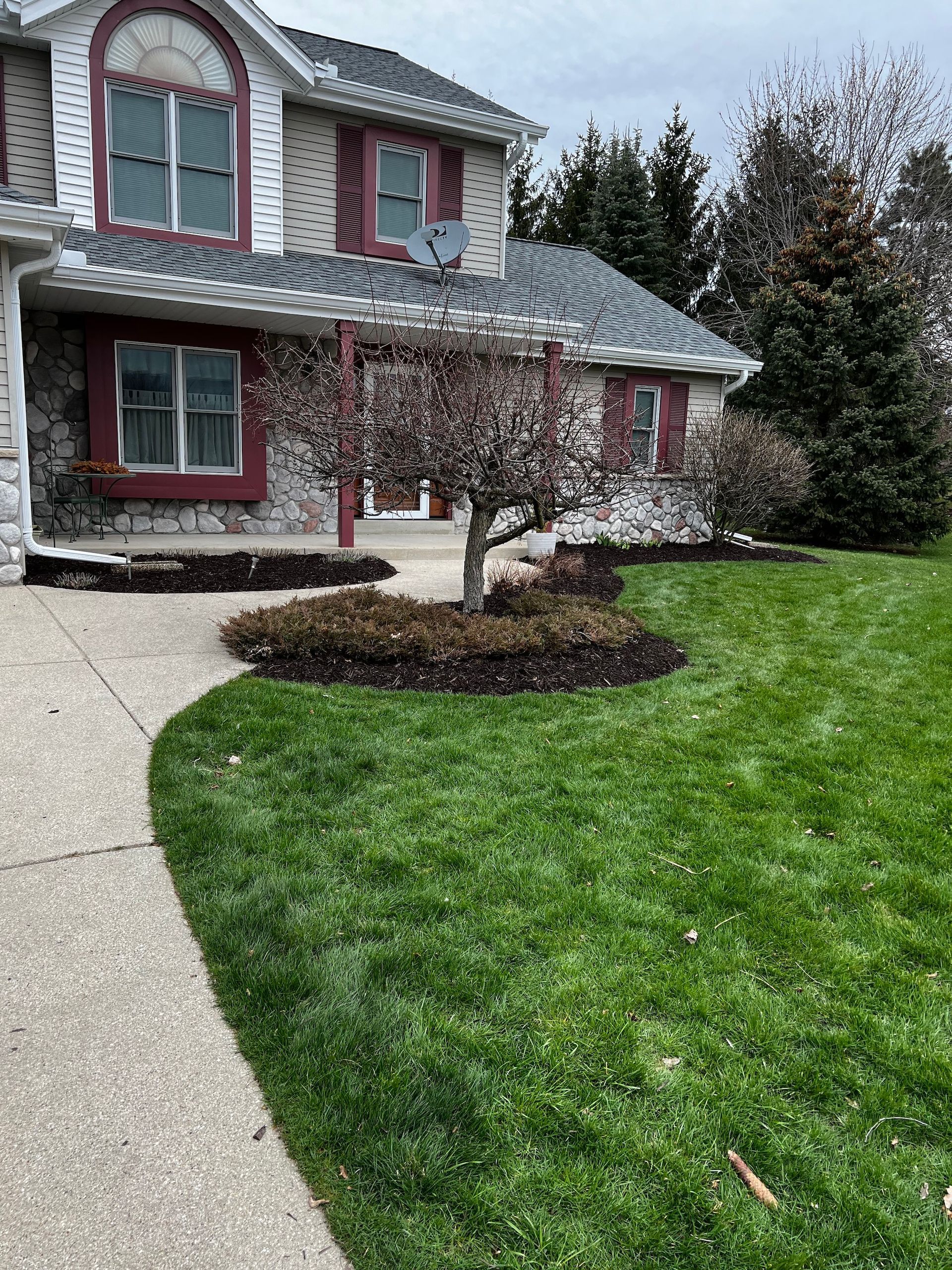 After landscape maintenance