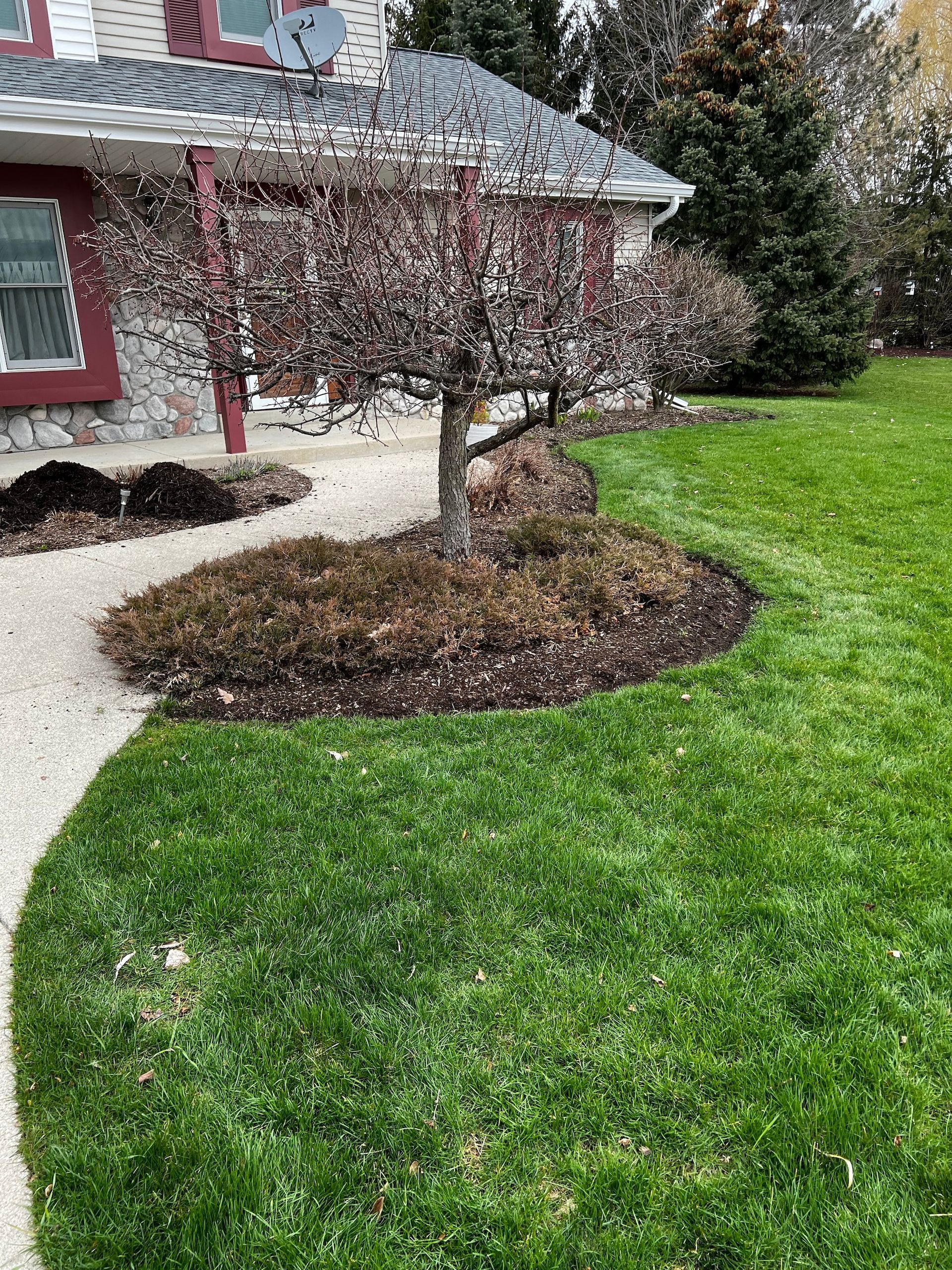 before landscape maintenance