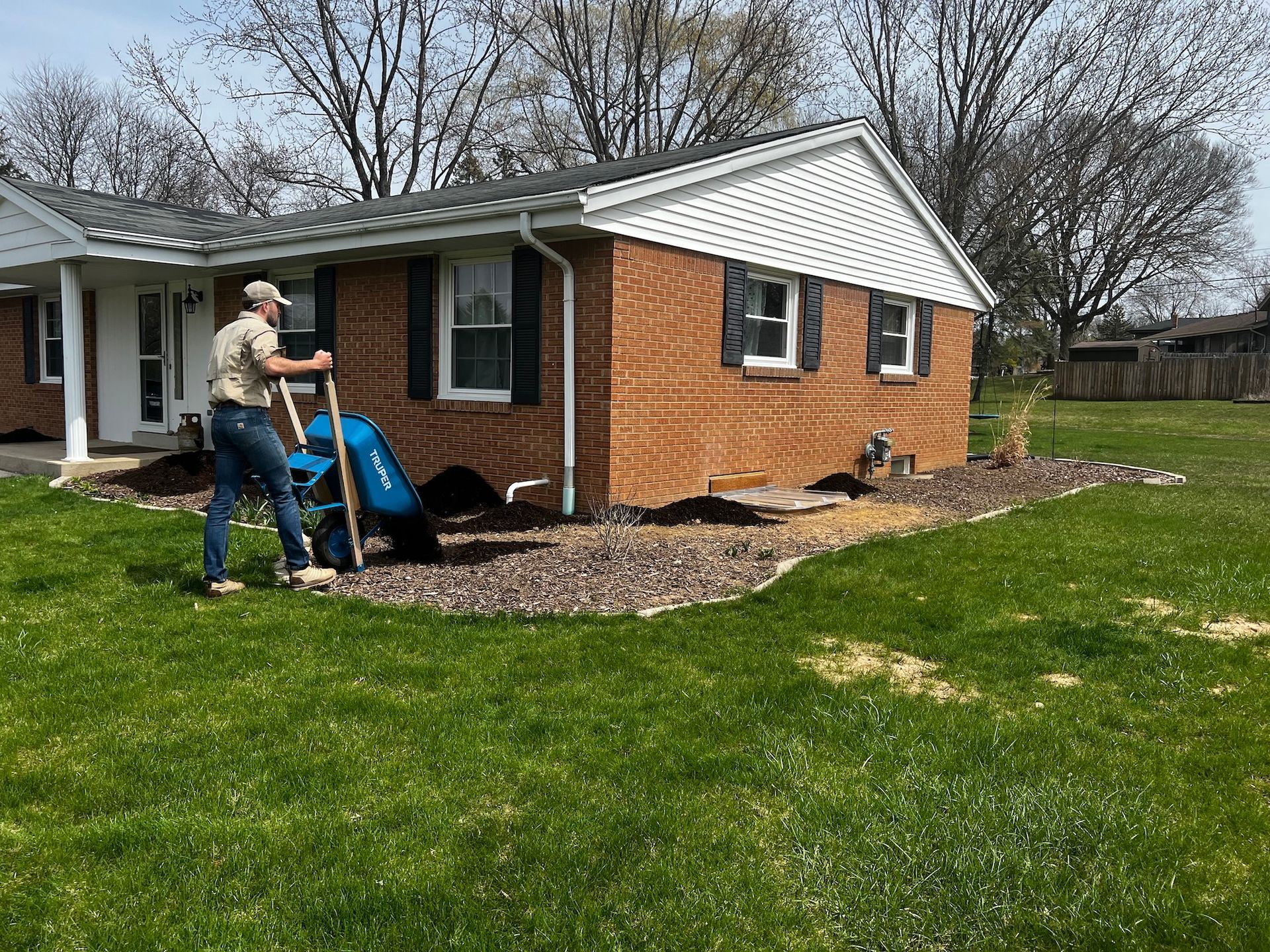 before landscape maintenance