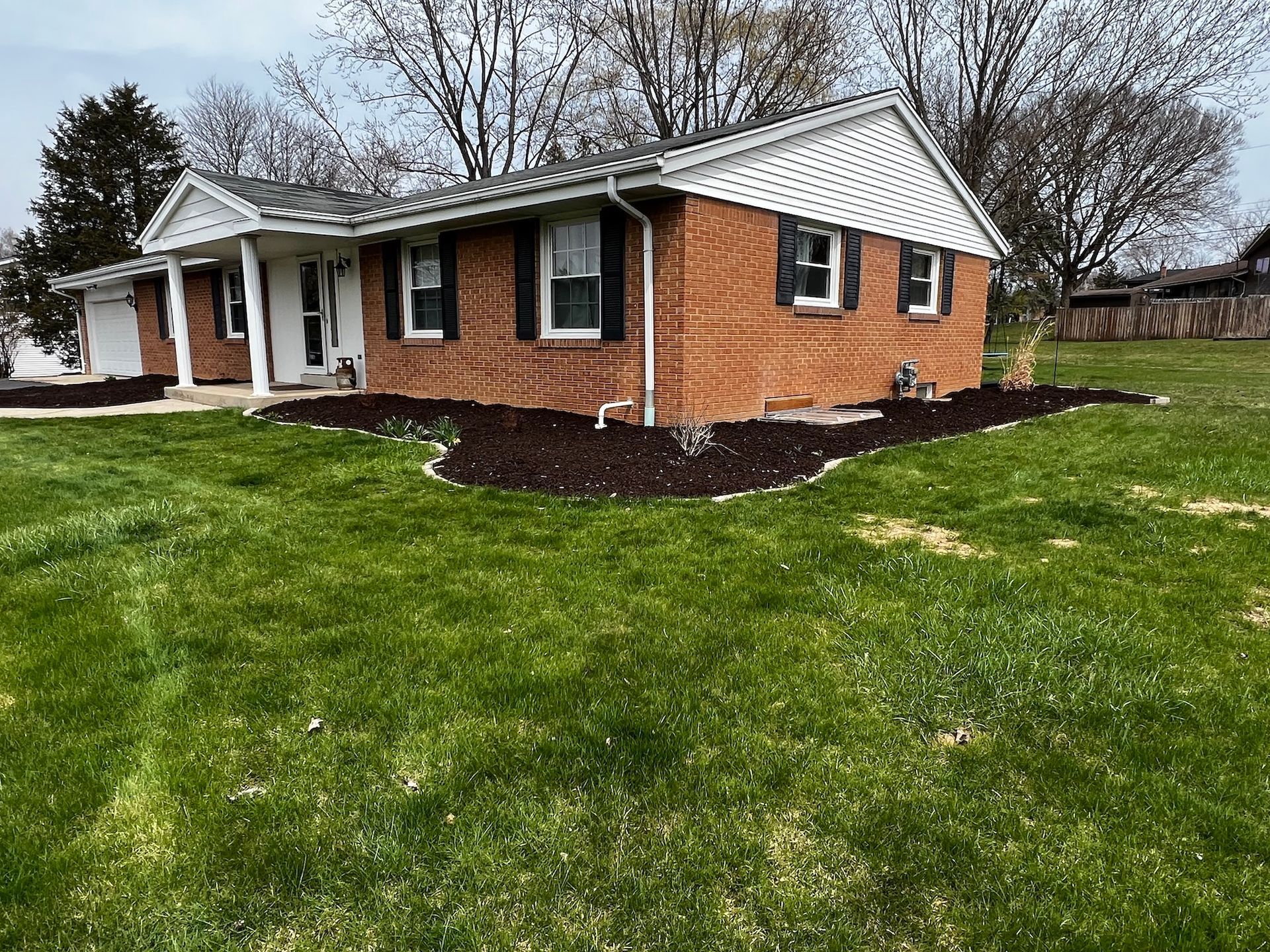 after landscape maintenance