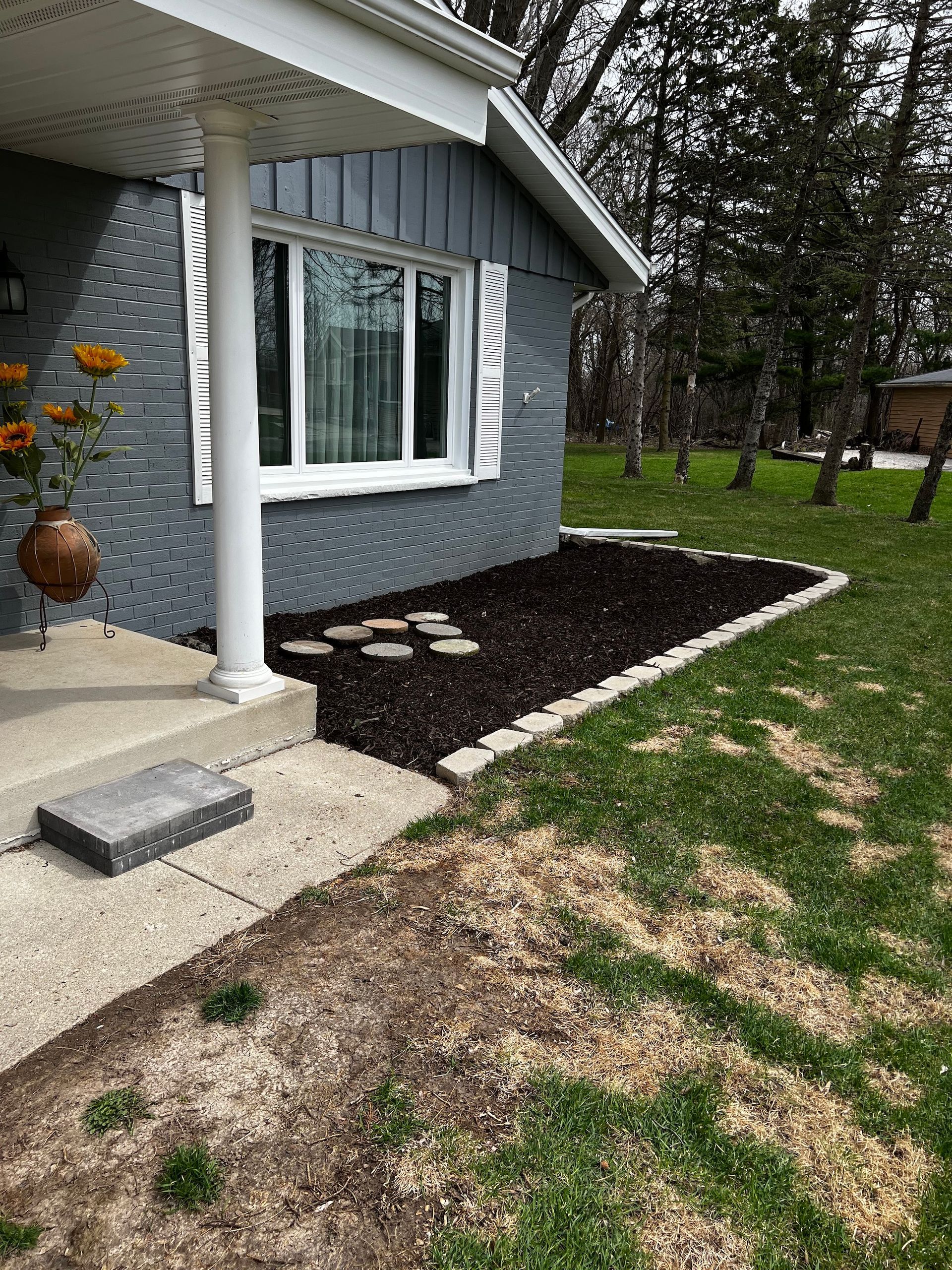 before landscape maintenance