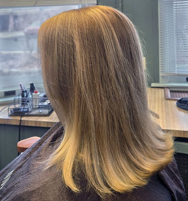 Organic Golden Blonde Highlights