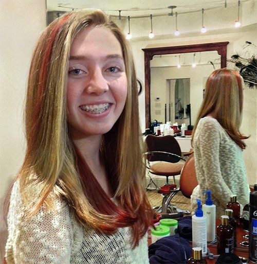 Trendy Organic Red Highlights