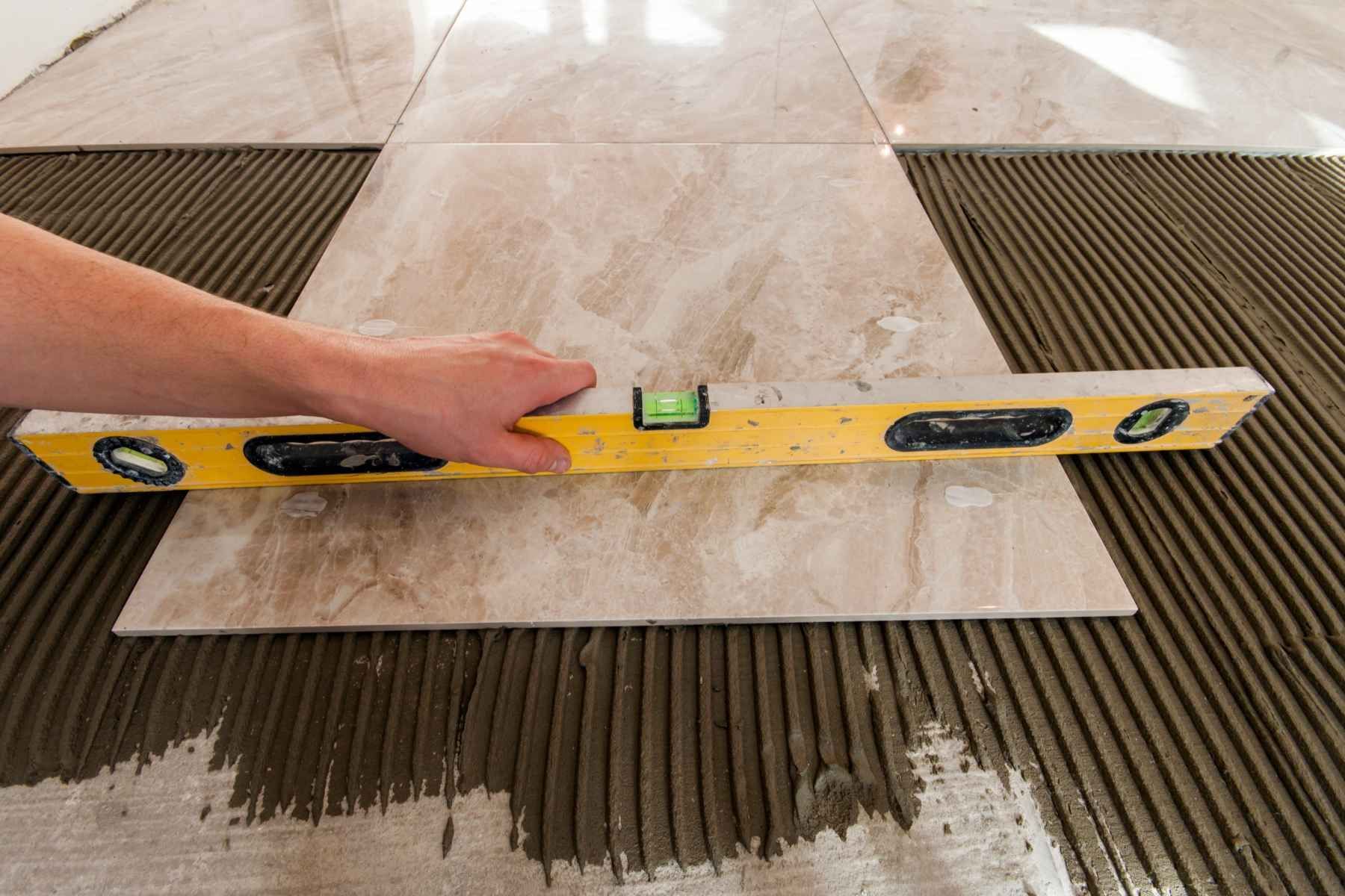 bathroom flooring installation