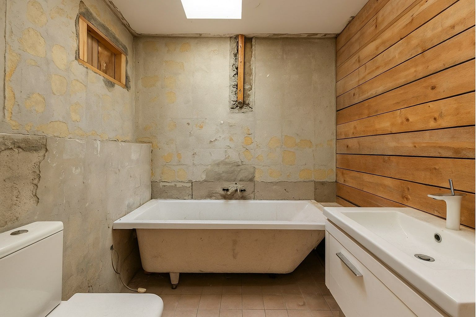 before bathroom remodeling