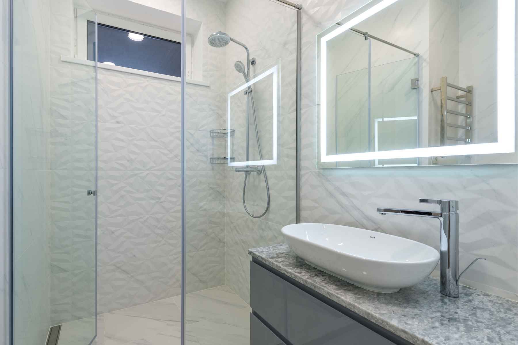 fiberglass shower installation