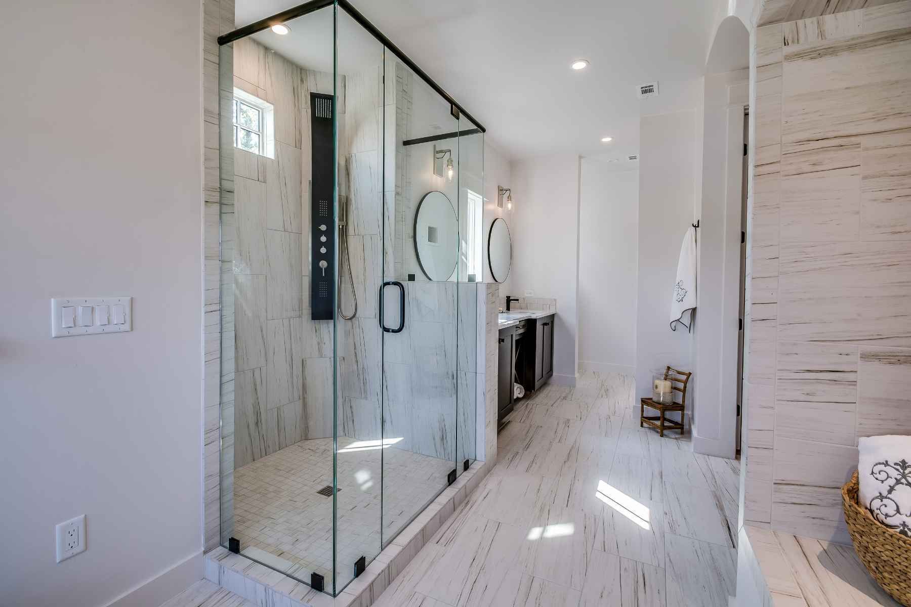frameles glass enclosures shower