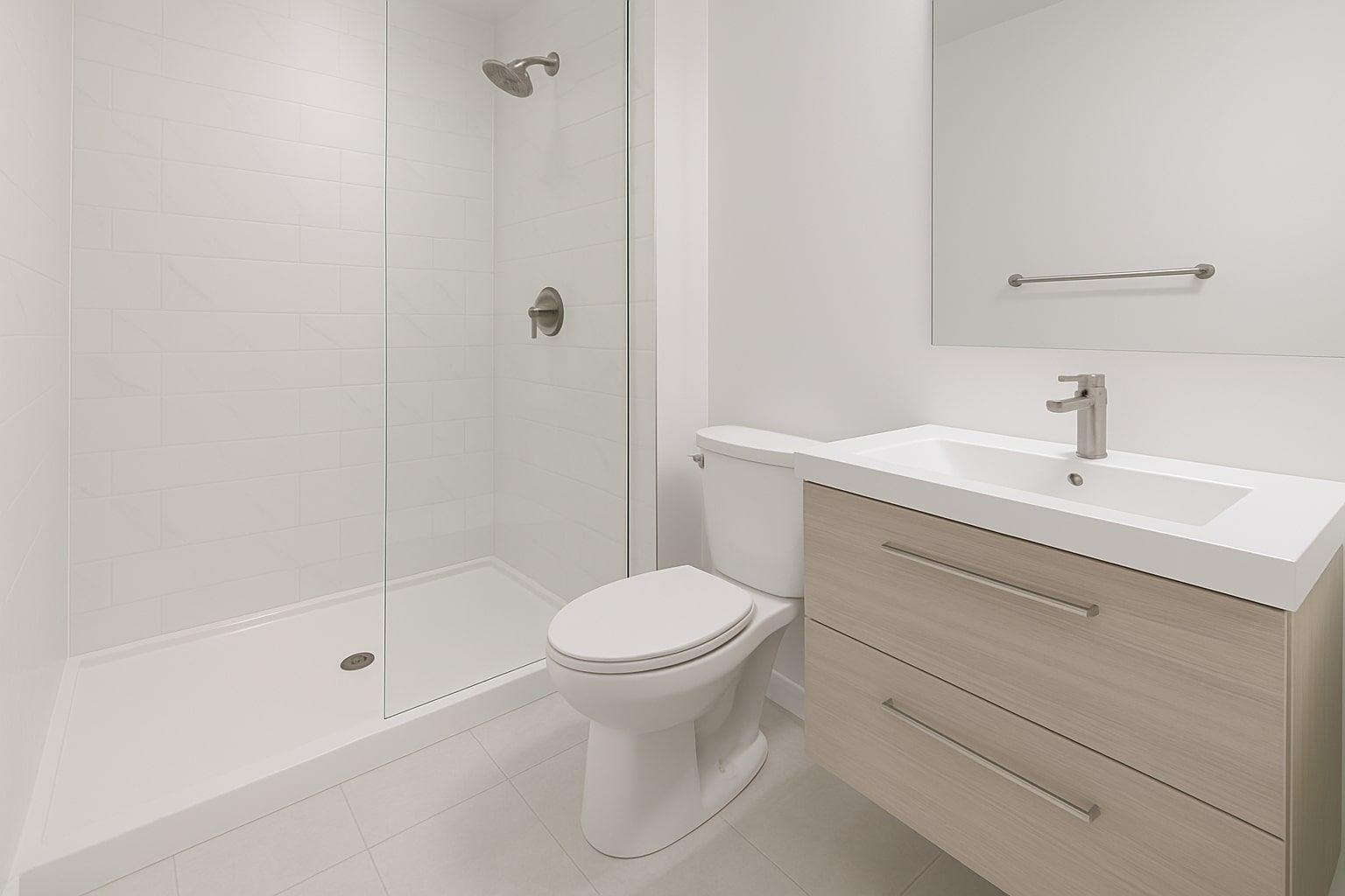 fully renovated bathroom