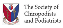 The society of chiropodists and podiatrists logo