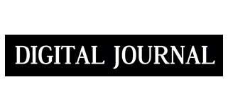 A black and white logo for the digital journal.
