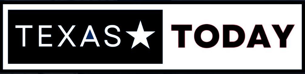 A black and white logo for texas today