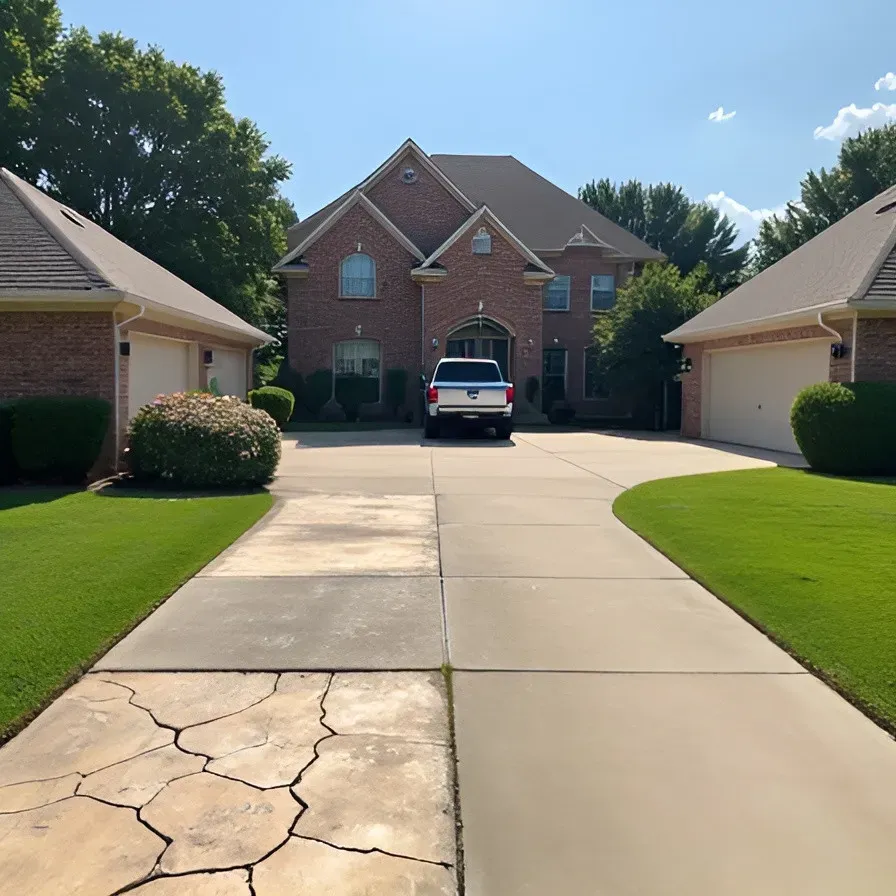 ASR damage concrete driveway Dallas TX