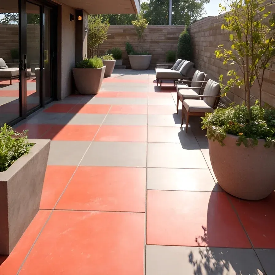 Colored concrete trends in Dallas, TX