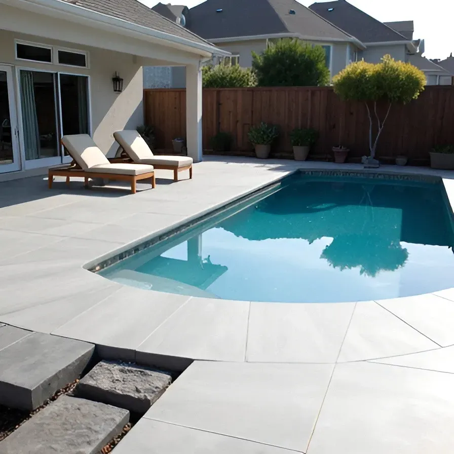 Concrete pool deck design Dallas tips