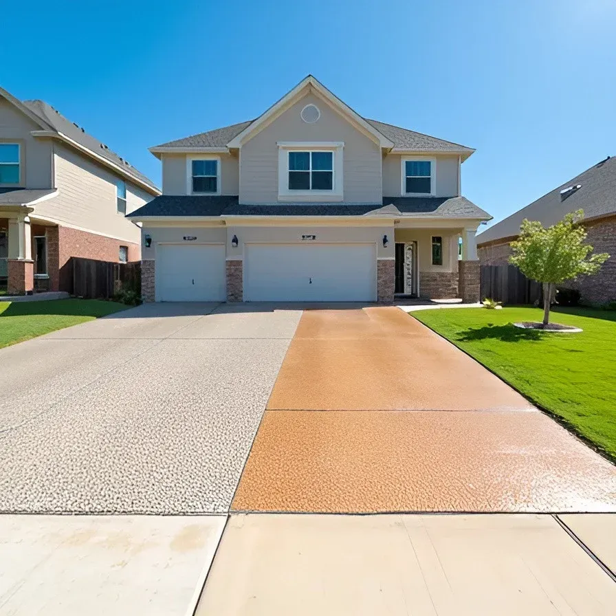 Dallas concrete driveway styles and finishes