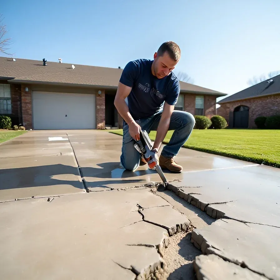Dallas concrete repair extending driveway lifespan