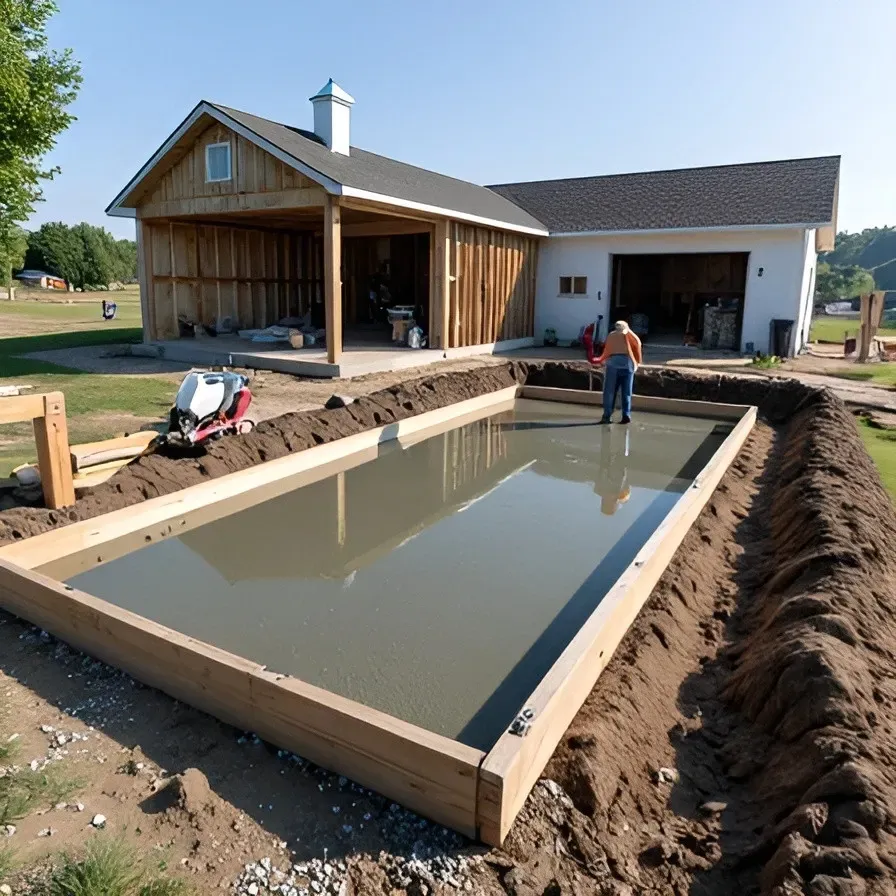 Dallas garage foundation construction steps