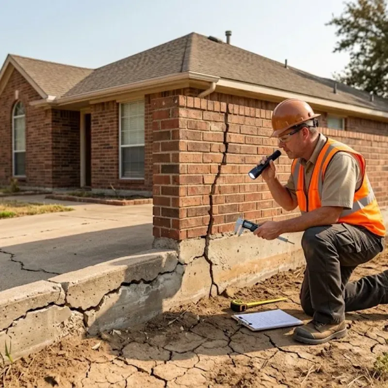 Dallas home foundation damage inspection cracks