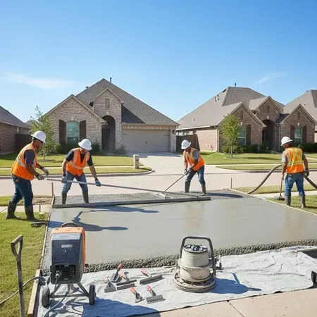 Expert concrete flatwork installation Dallas