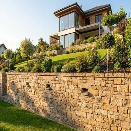 Retaining wall protecting home property value