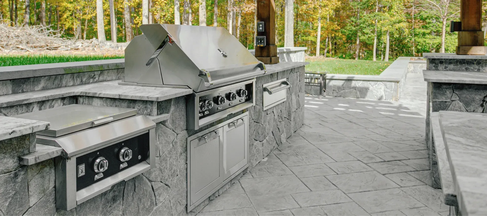 outdoor kitchen installation process cedar hill mo