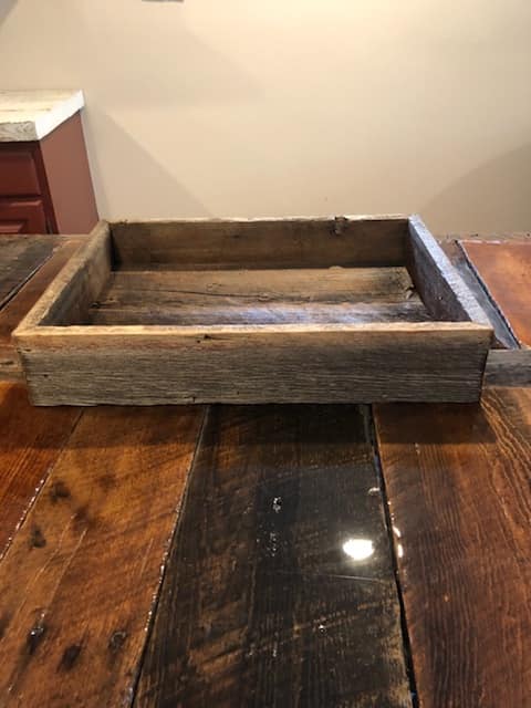 Wood Box Cabinet — Traverse City, MI — Lake Ann Barnwood
