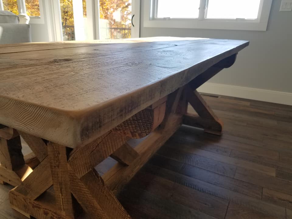 Modern Farmhouse Dining-Room — Traverse City, MI — Lake Ann Barnwood