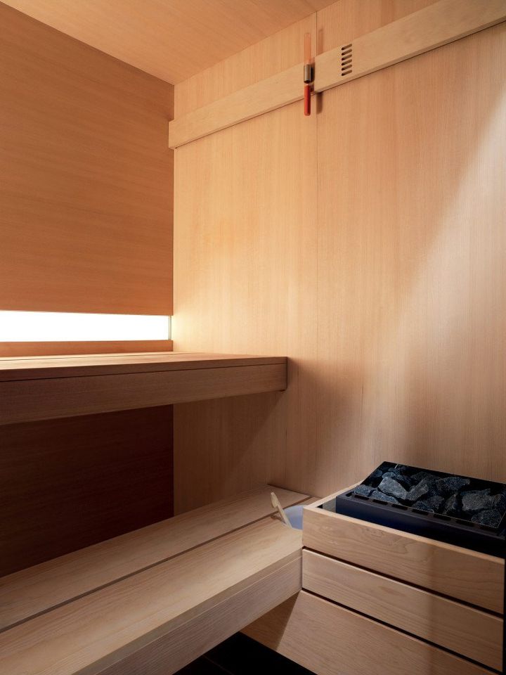 lettino sauna
