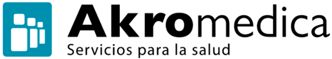 A logo for akromedica servicios para la salud