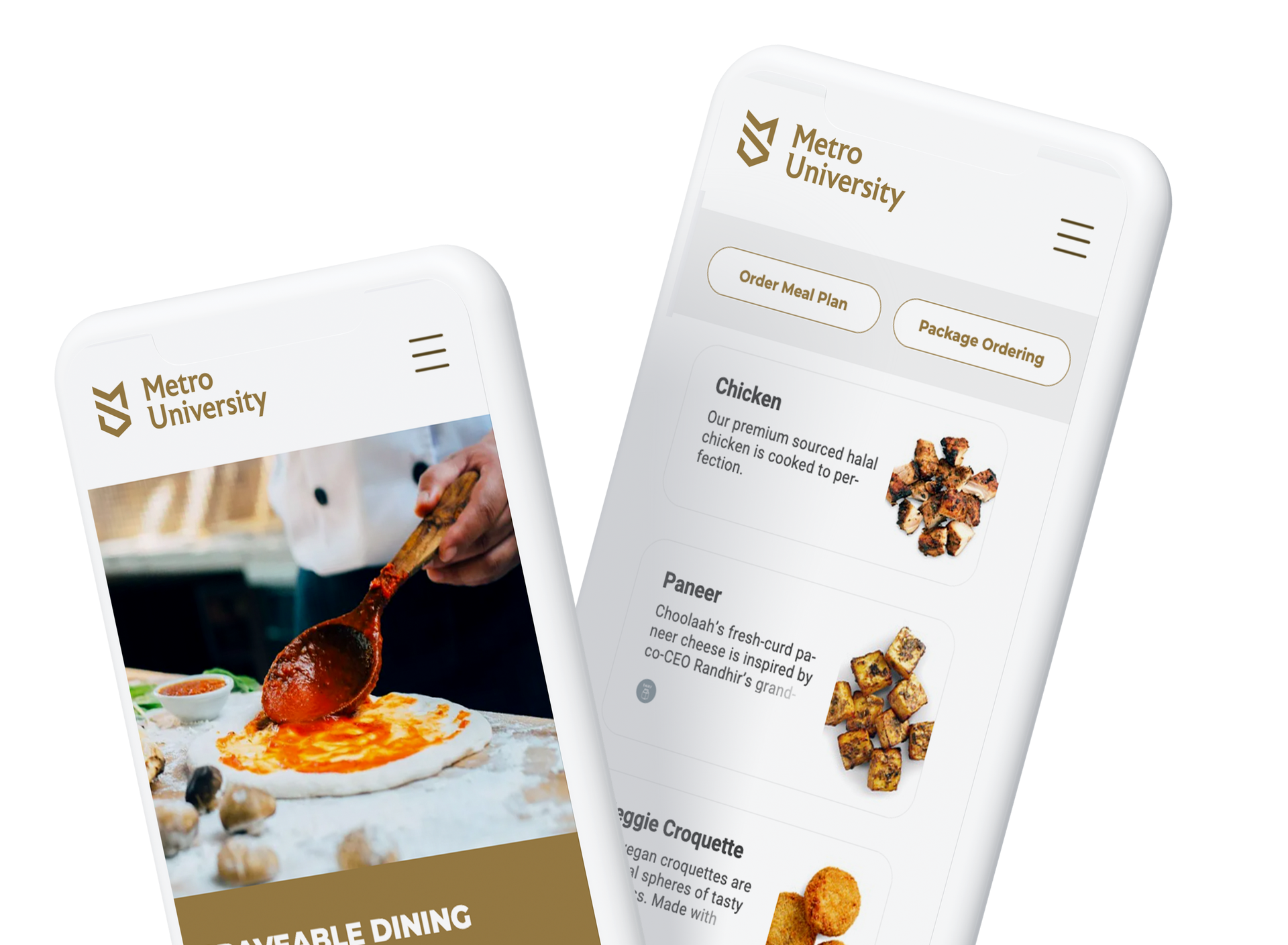 Metro District Essentials Preview on two phones