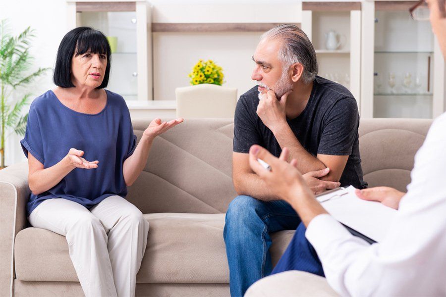 couple during counselling session