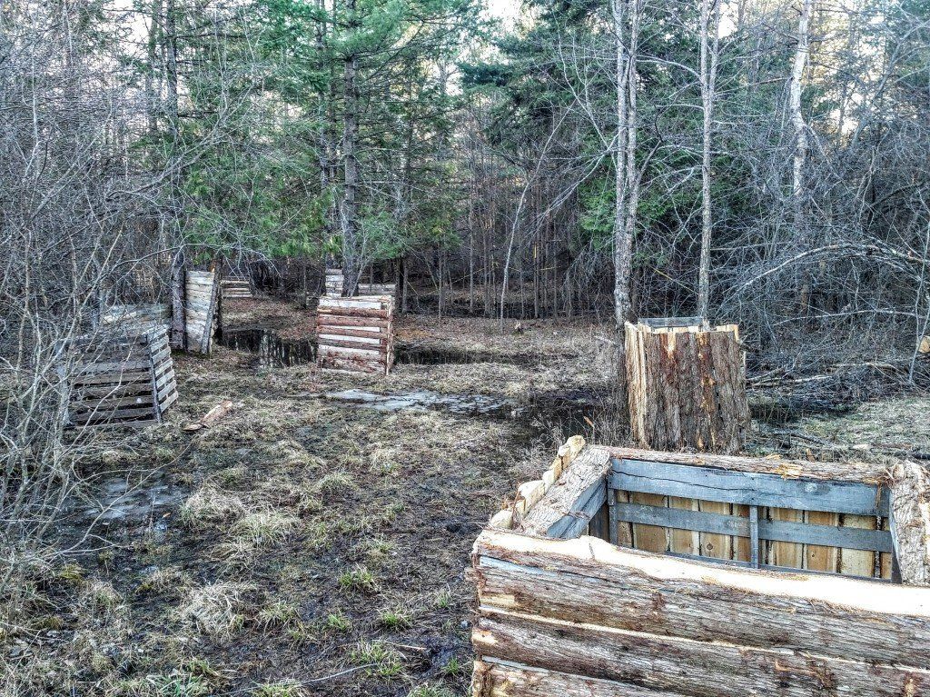 Marked Paintball Field - Wooden Thorn Forest Creek
