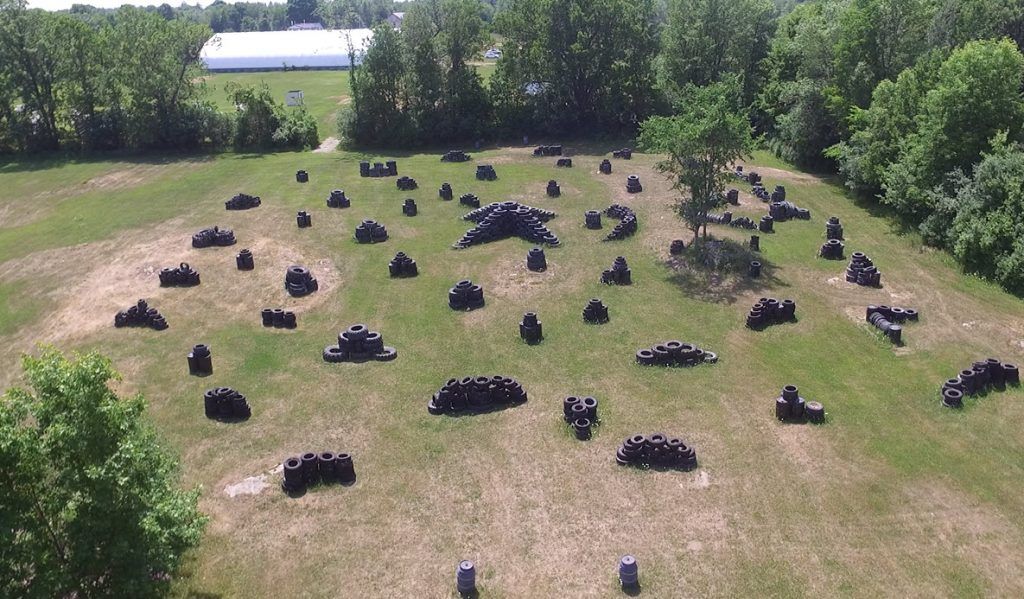 Marked Paintball Field Xtread Combat Zone - air