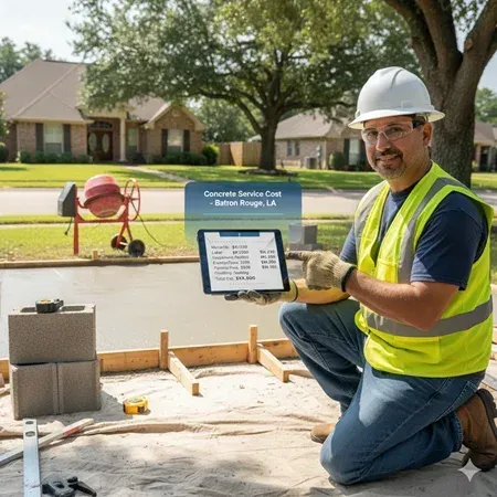 Baton Rouge concrete service cost breakdown